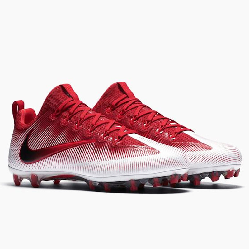 red and white nike football cleats