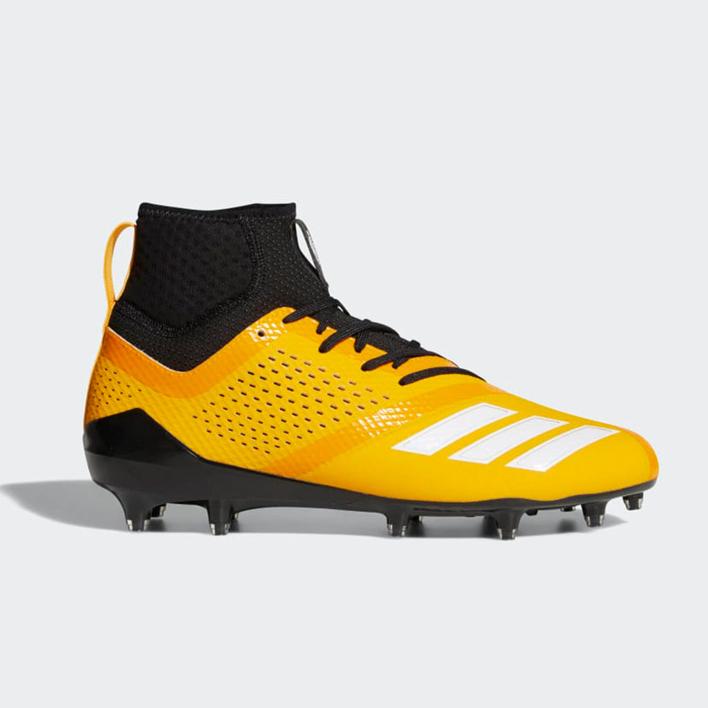 black and yellow football cleats
