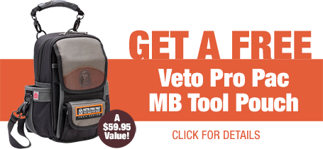 Veto Pro Pac TP-XXL Extra Large Technician Tool Pouch — Coastal Tool