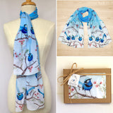 Blue Wren Scarf