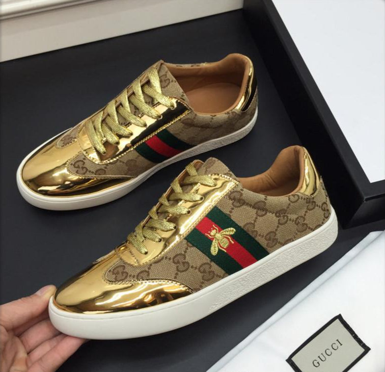 shoes with gold