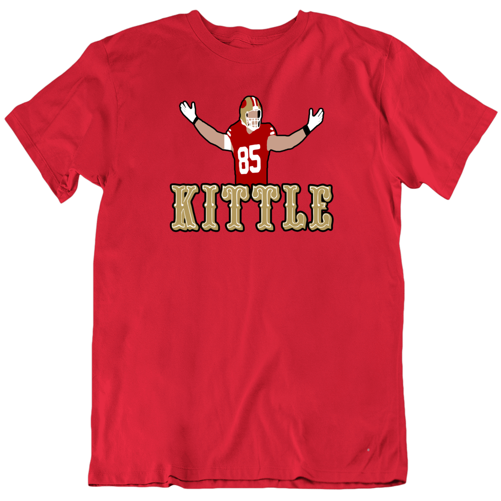 George Kittle Celebration San Francisco Football Fan T Shirt ...