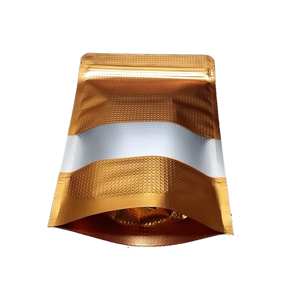 Download Stand Up Pouch With Zip Lock Window Embossed Gold Packaging Depot Manila