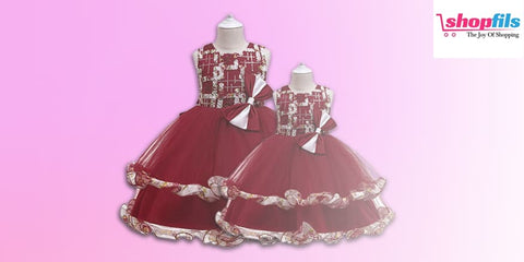 Select the most beautiful party dress for baby girl.