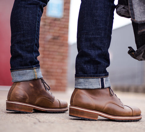 Men's Brown Leather Boots by Nate Pruitt