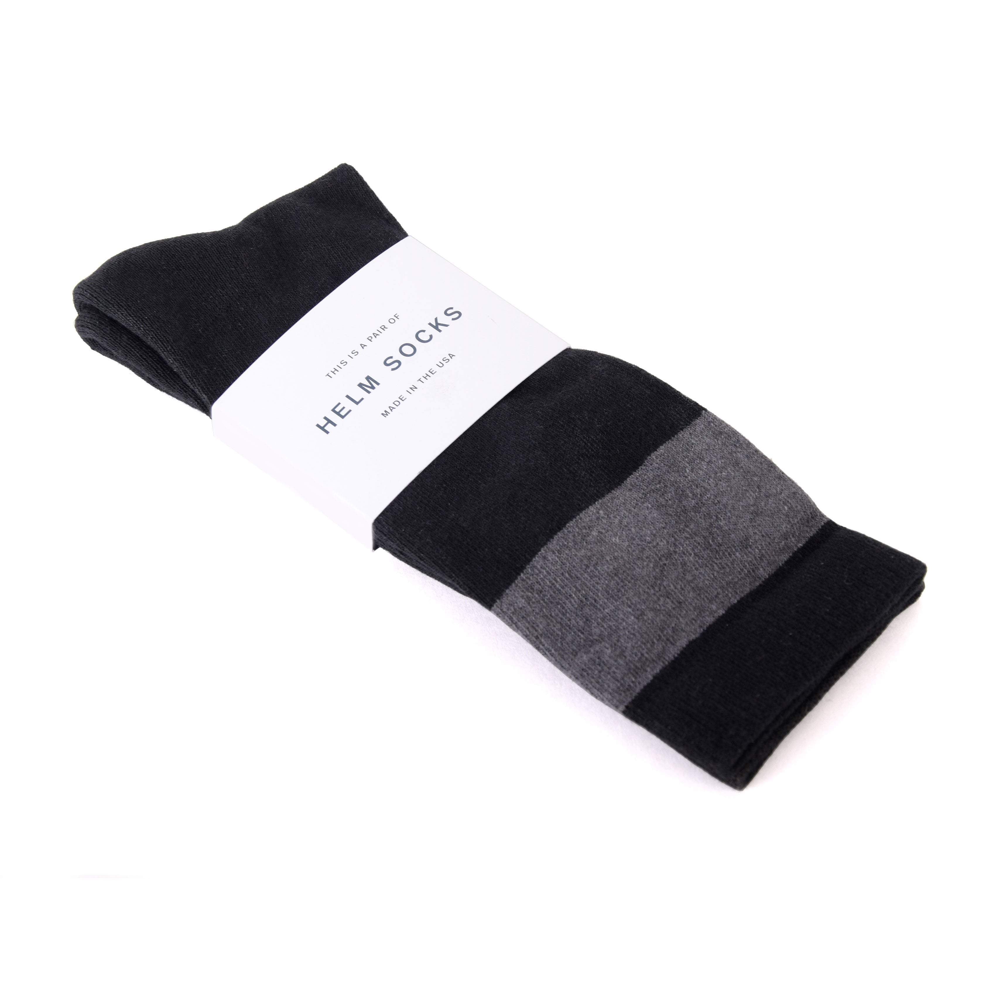 HELM Socks - Black+Grey