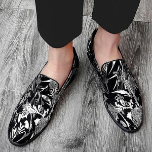 Men's Casual Embroidery Loafers