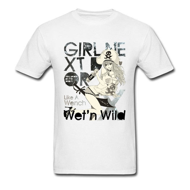 Pin Up Wet N Wild Anime Pirate Girl T Shirt Anime Factory Outlet