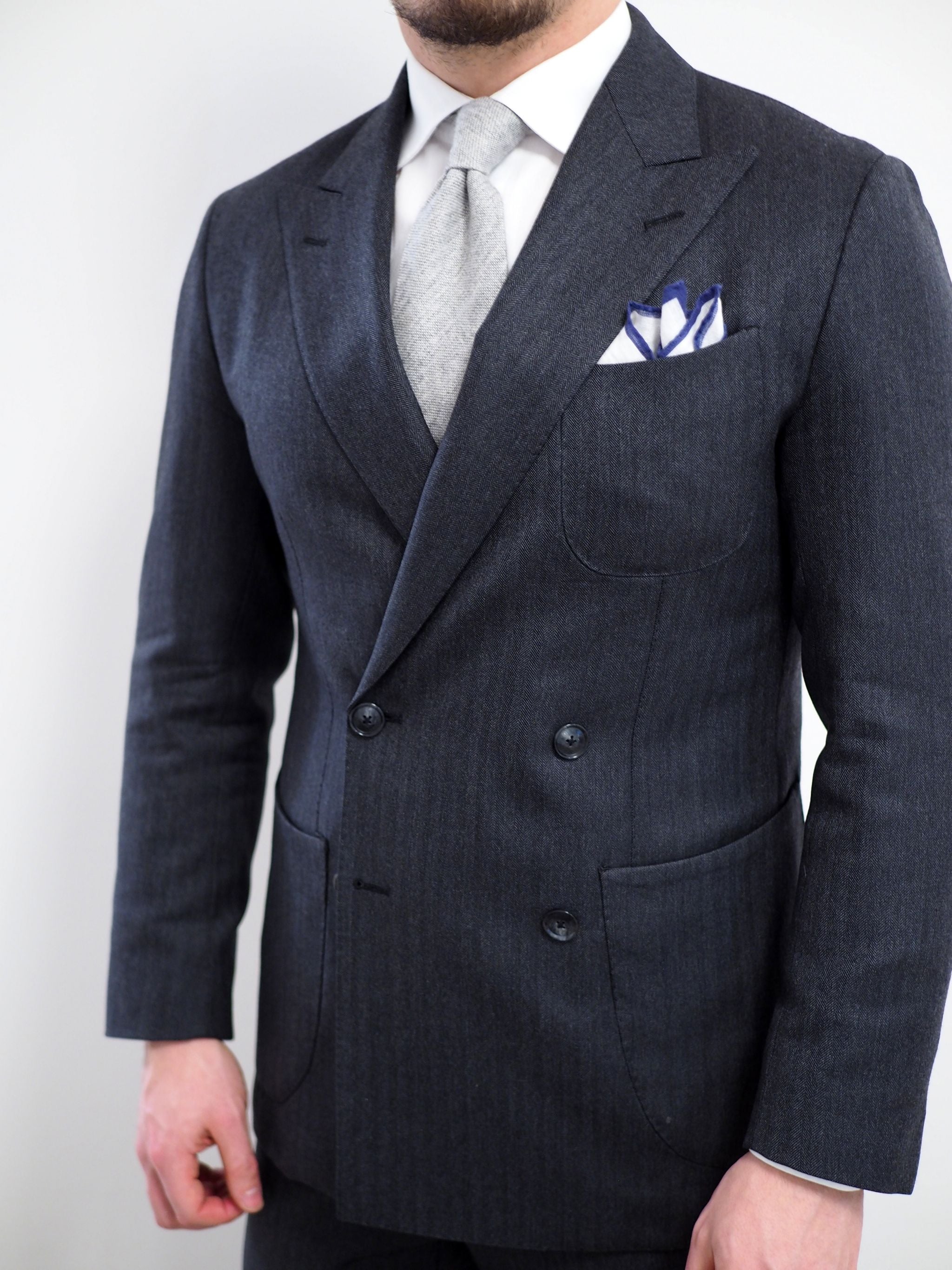 Gray cashmere tie - perfect for fall and winter - DressLikeA.com ...