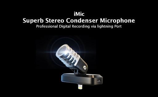 iMic is a superb stereo condenser microphone for iphone with digital stero condenser mic the best tiny microphone for iphone