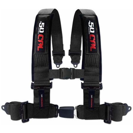 50 Caliber Racing 3" 4-point harness seat belt with push button Seats & Harnesses