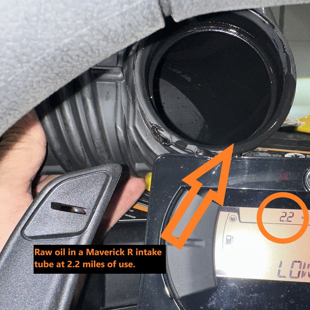 RPM Powersports Can Am Maverick R Double Baffled Oil Catch Can Engine