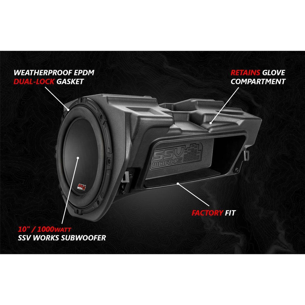 SSV Works Polaris RZR V-Spec 5 Speaker Plug & Play Kit with JVC Audio