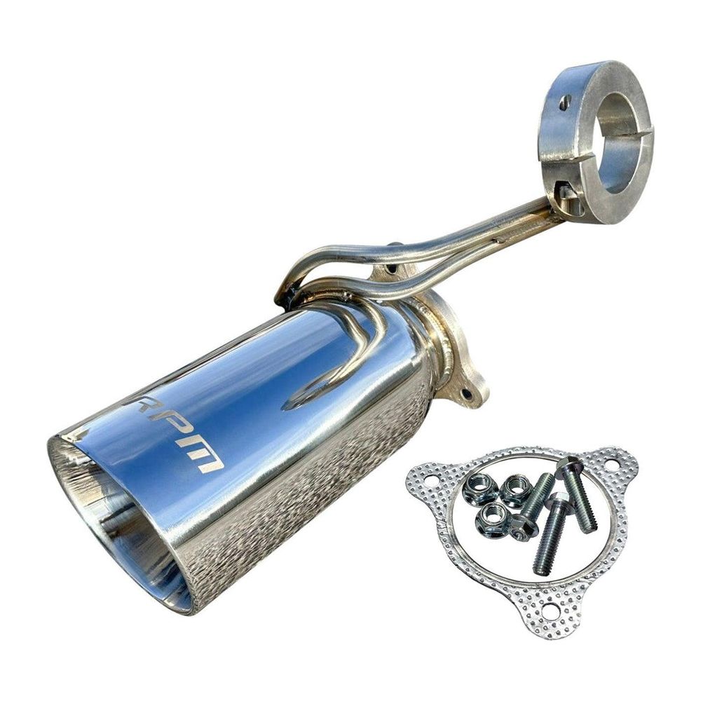 RPM Powersports Polaris RZR Pro XP / Turbo R Slip-On Muffler Delete (Racing Pipe) Exhausts