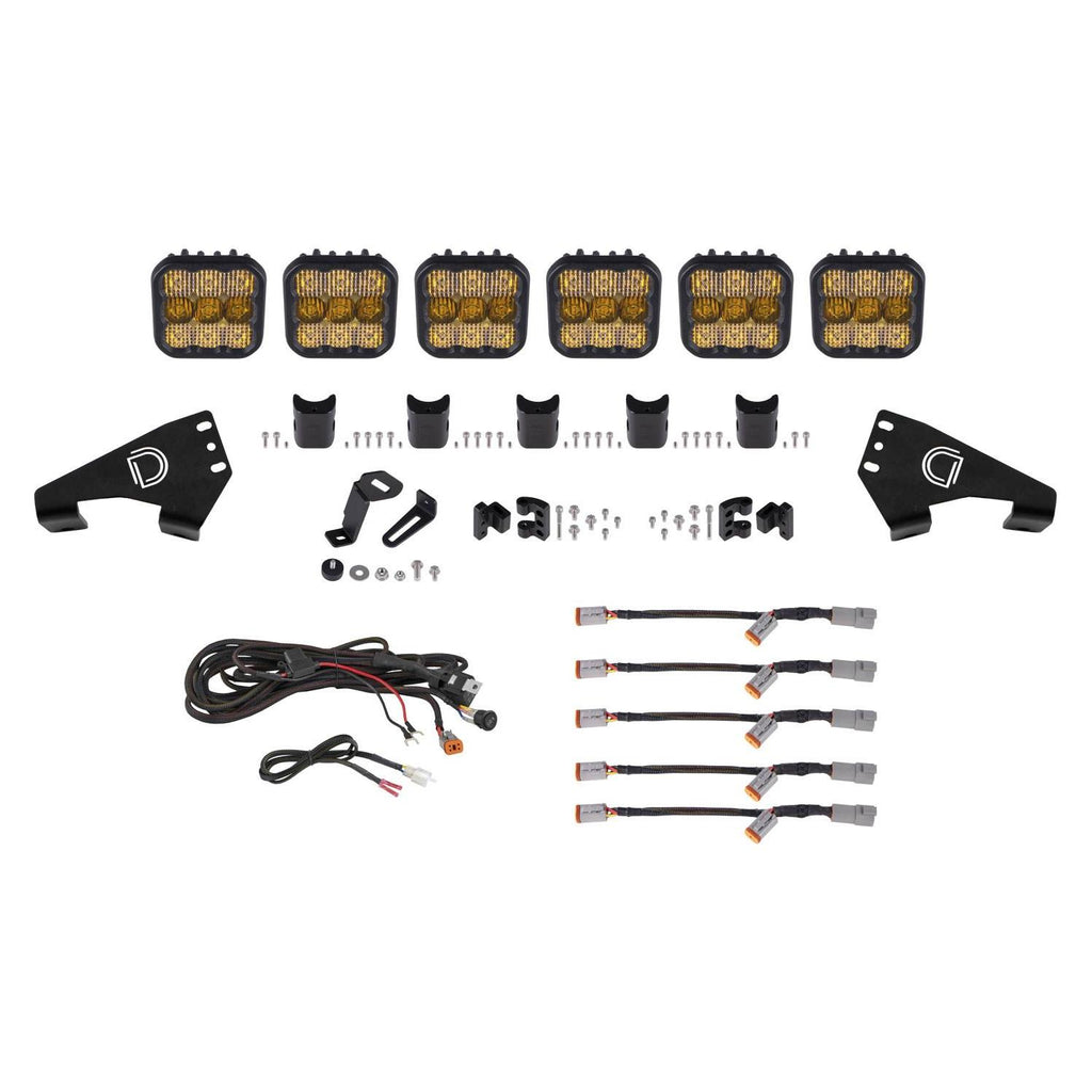 Diode Dynamics CrossLink Roof Light Bar Kit Polaris RZR Pro XP / Turbo R SS5 Lighting