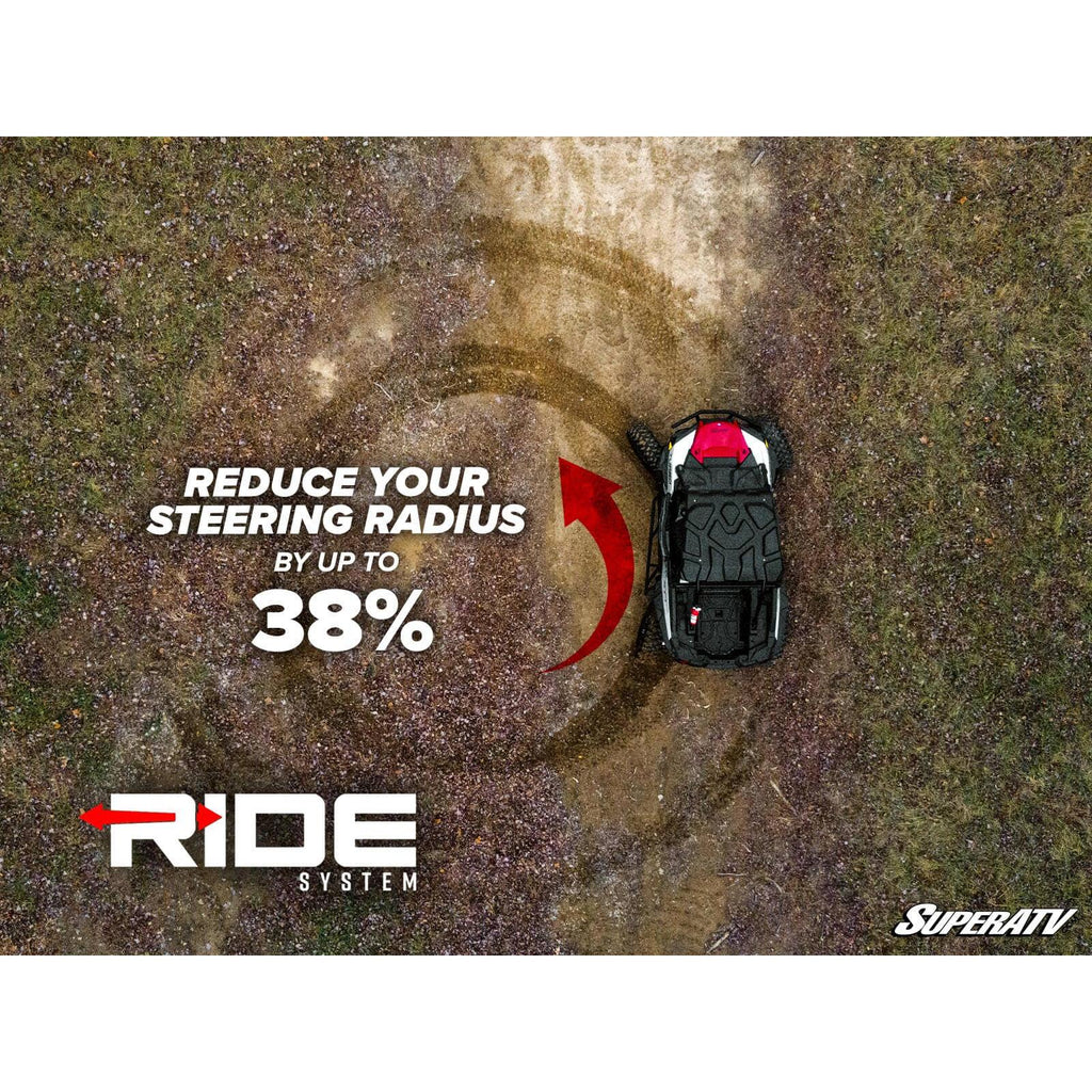 SuperATV Polaris RZR XP Turbo Ride System Rear Steering Kit Steering