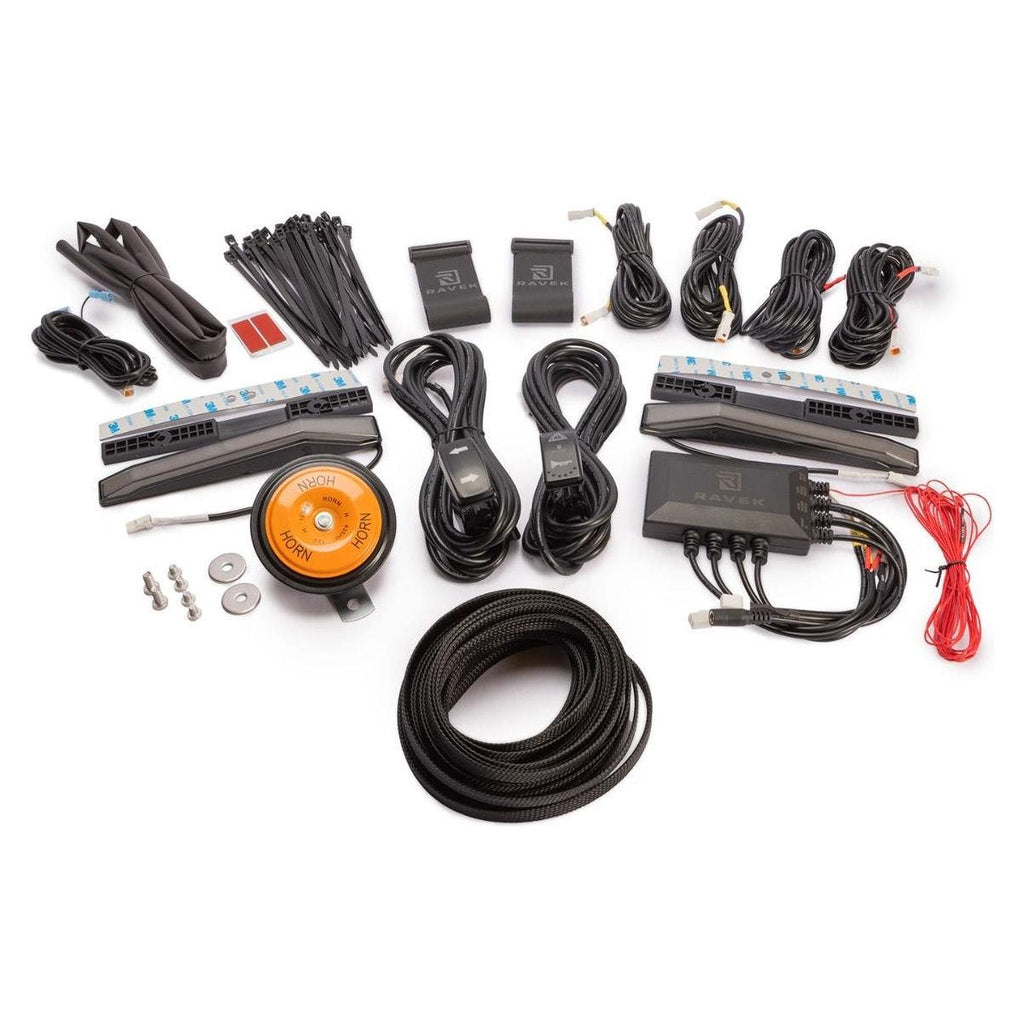 Ravek Polaris General Plug & Play Auto Canceling Turn Signal Kit with White Running Lights Lighting