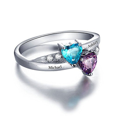 his and hers birthstone ring