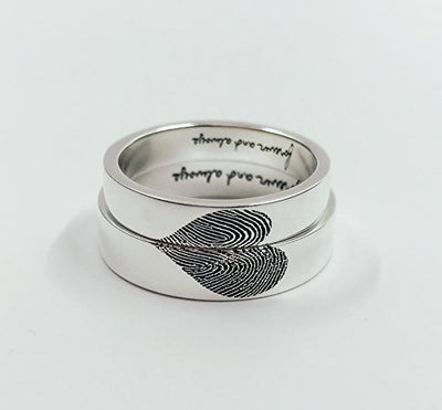 sterling silver promise rings for couples