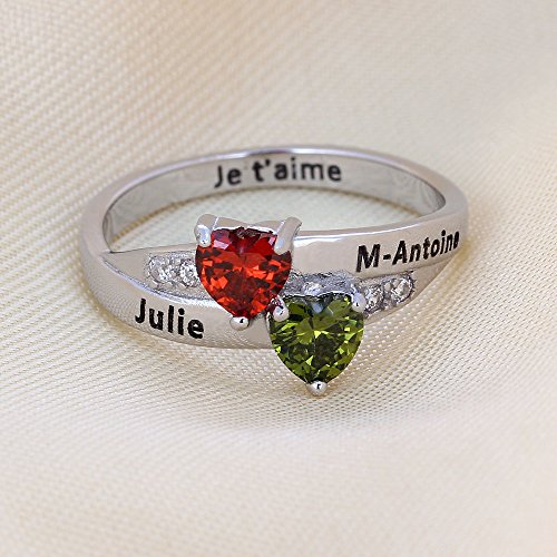 his and hers birthstone ring