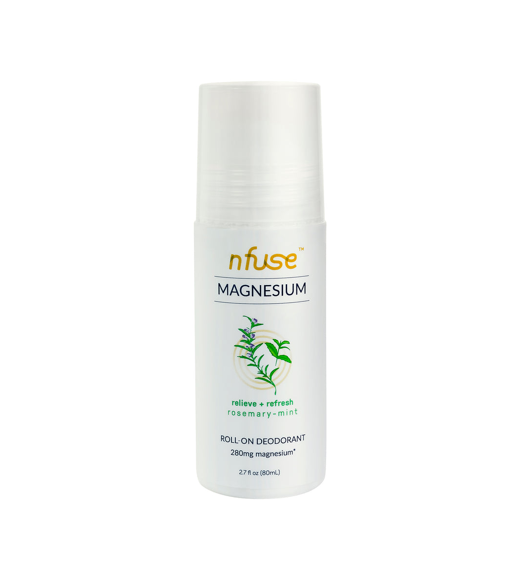 Rosemary Mint Natural Magnesium Roll On Deodorant