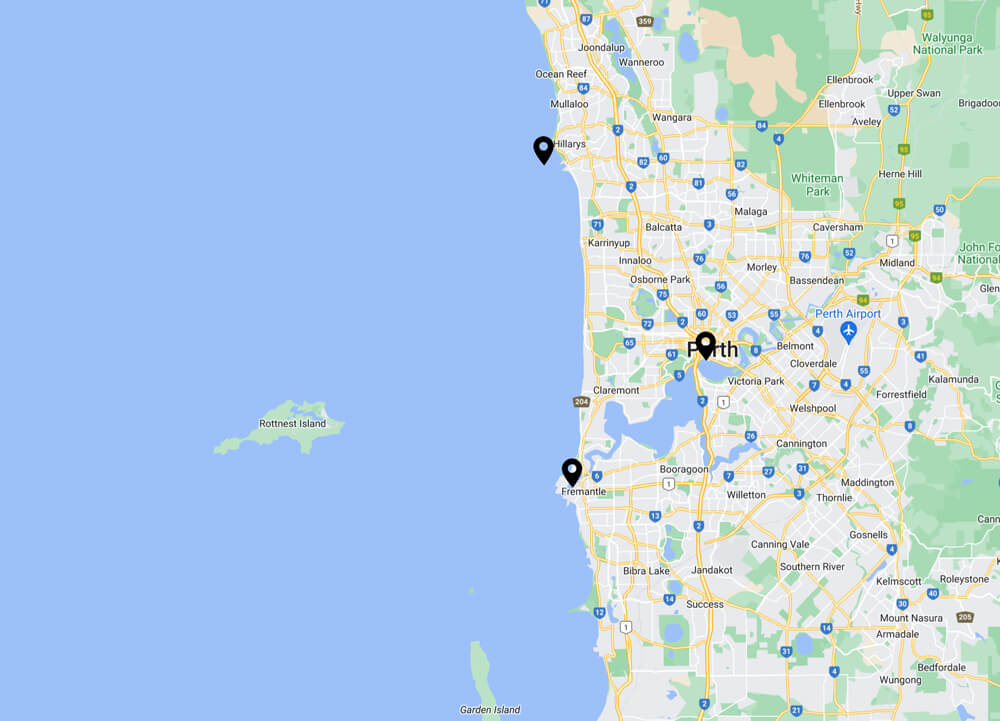 rottnest island ferry map