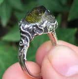 Epidote Silver Ring, Artisan Jewellery by Soto Collective