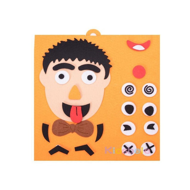 Luxeshion Funny Faces Changing Puzzle Toy Kids Early Education Different Moods Emotions Facial Expressions Puzzle Toys Educational Games Puzzle Preschool Learning Toys Baby Early Development Toy