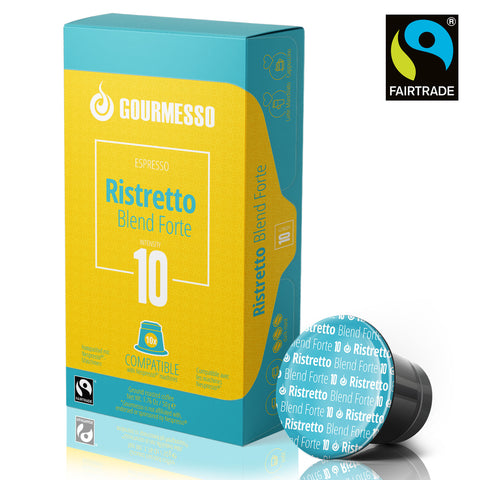 Gourmesso's Ristretto Coffee Capsules Compatible with Nespresso OriginalLine Machines