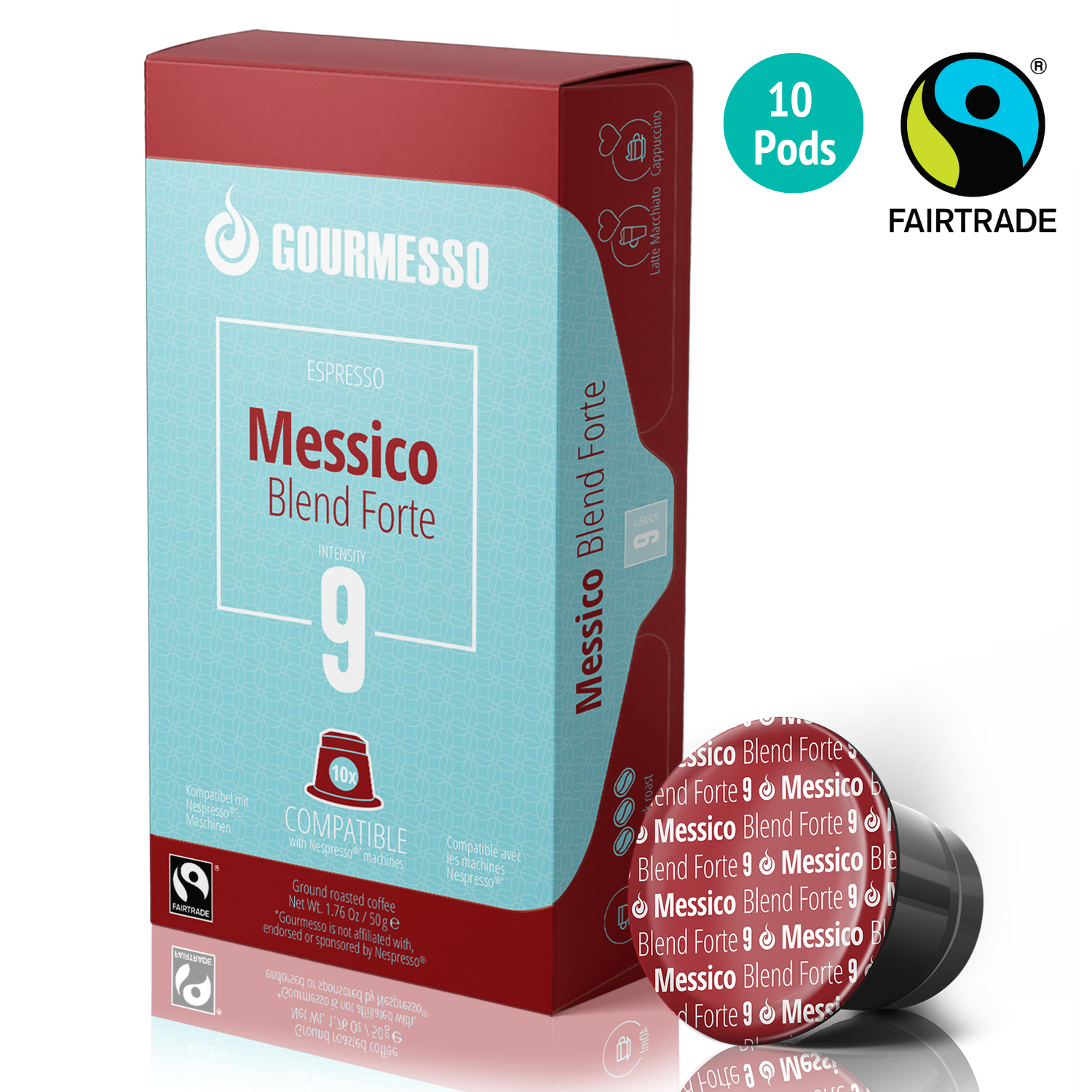 Image of Gourmesso Messico Blend Forte - Fairtrade - 10 Pods