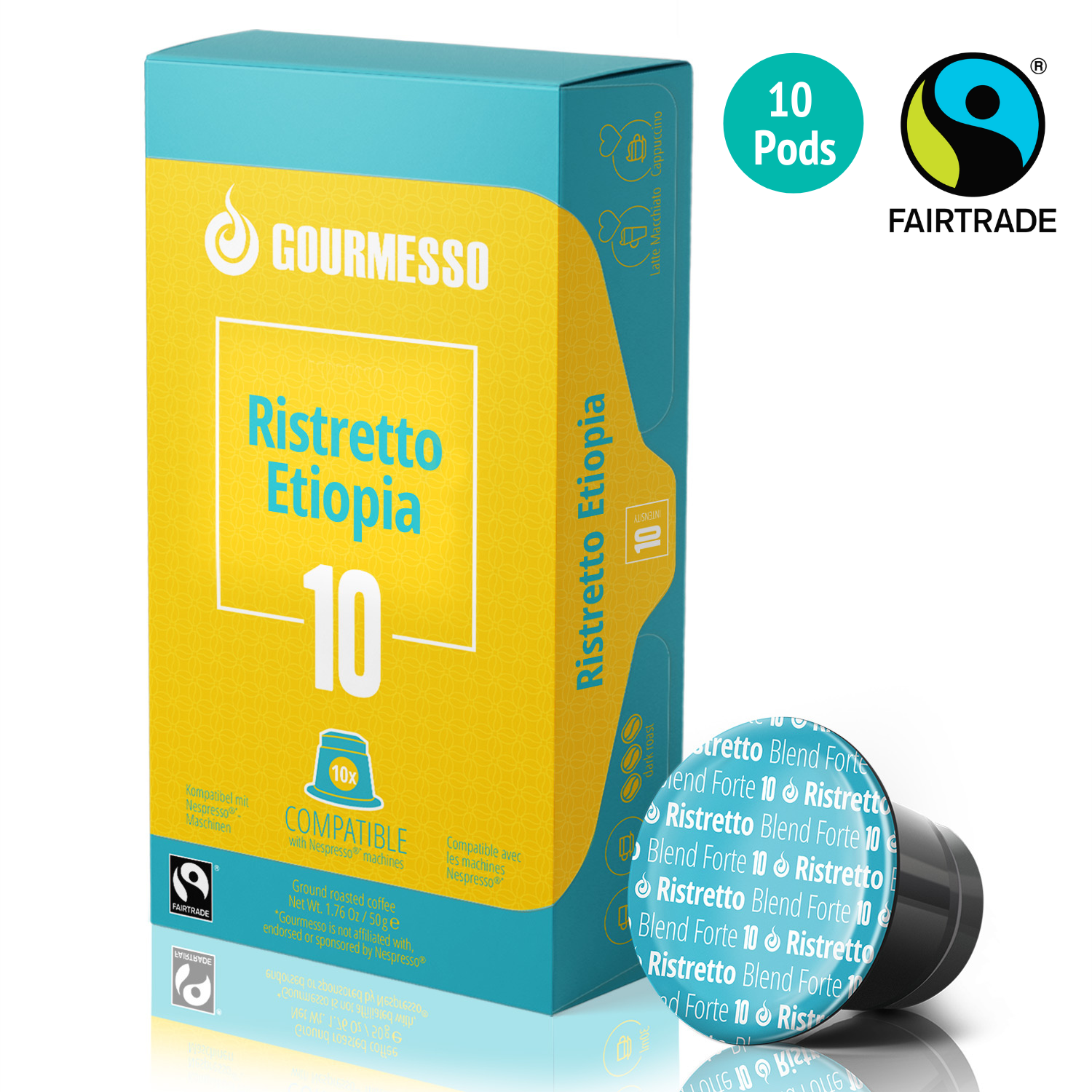 Image of Gourmesso Ristretto Etiopia - Fairtrade - 10 Pods
