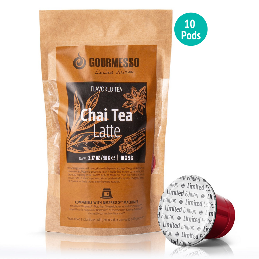 Chai Tea - Limited Edition - Contains Dairy - 10 Pods Gourmesso Coffee