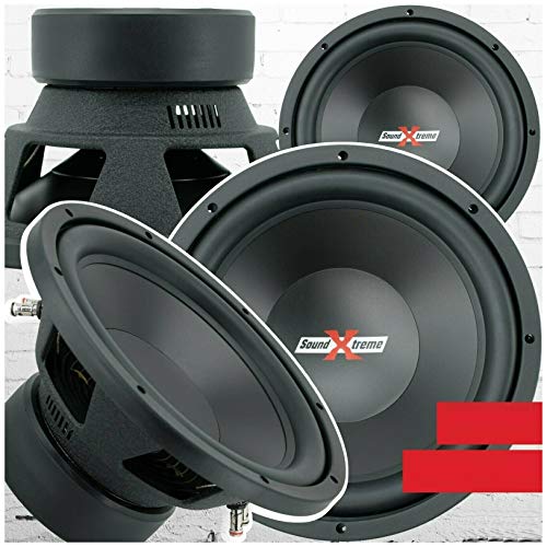 1x SoundXtreme ST-412 Premium Elite 12 Inch Car Audio Subwoofer 2000 Watts Max Power Dual 4 Ohm Voice Coil High Power Bass Surround Sound 12" Sub Speaker System