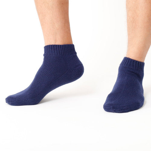 mens blue ankle socks