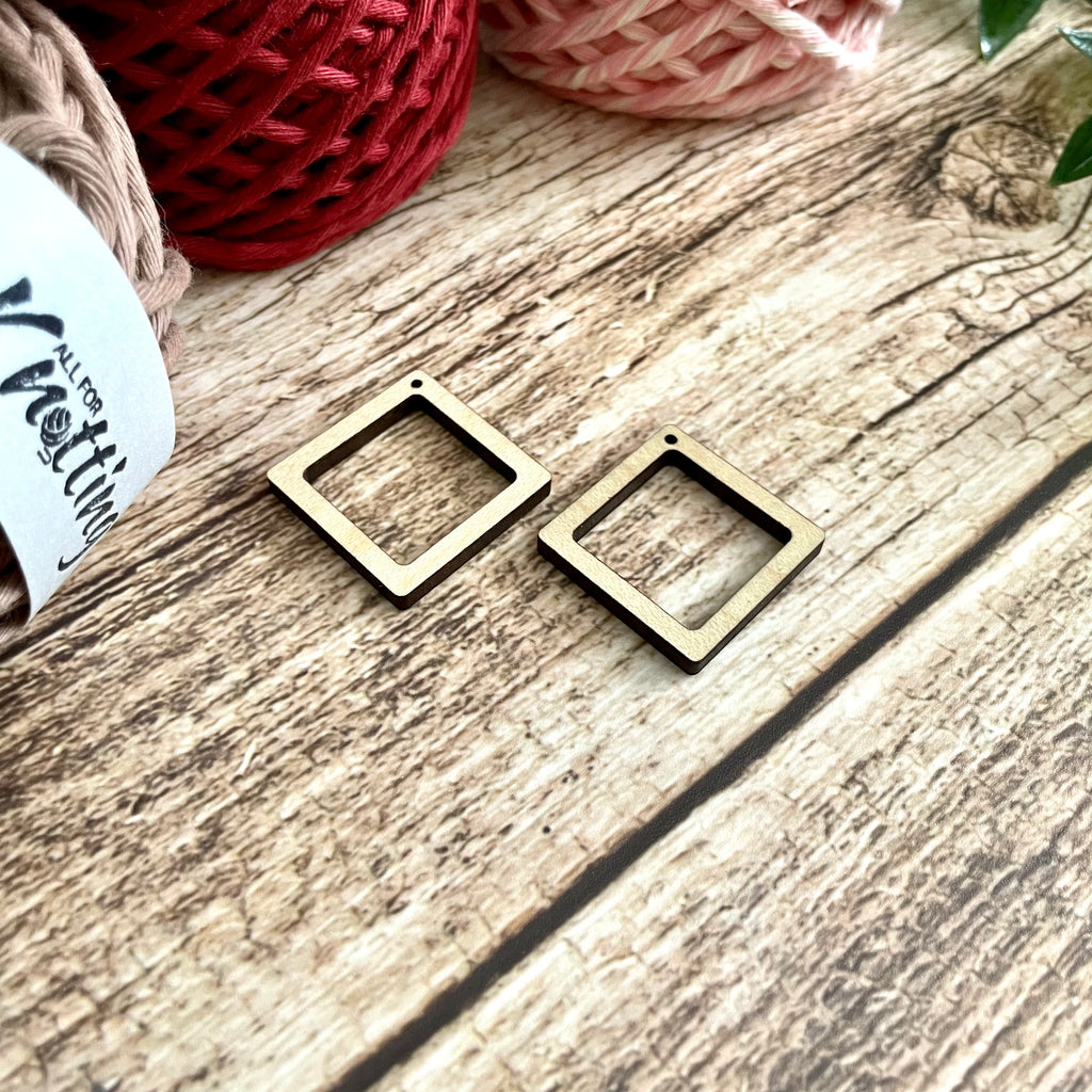 Heart Key | Wooden Earring Blanks Maple