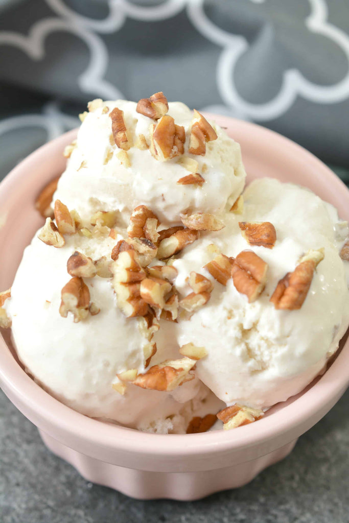 Easy Keto Snack Idea: Maple Pecan Ice Cream