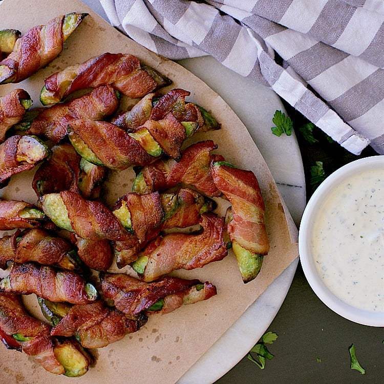 Easy Keto Snack Idea: Bacon Wrapped Avocado Fries