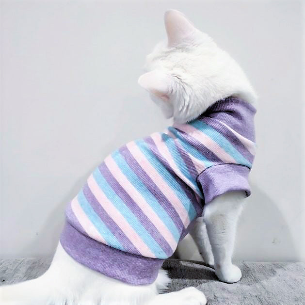 purple cat sweater