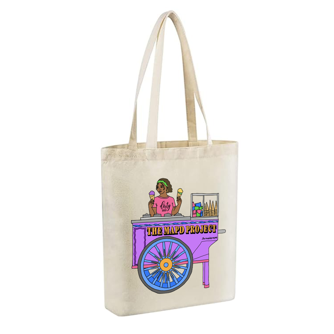 Support Your Local Dirty Ice Cream Cotton Tote Bag