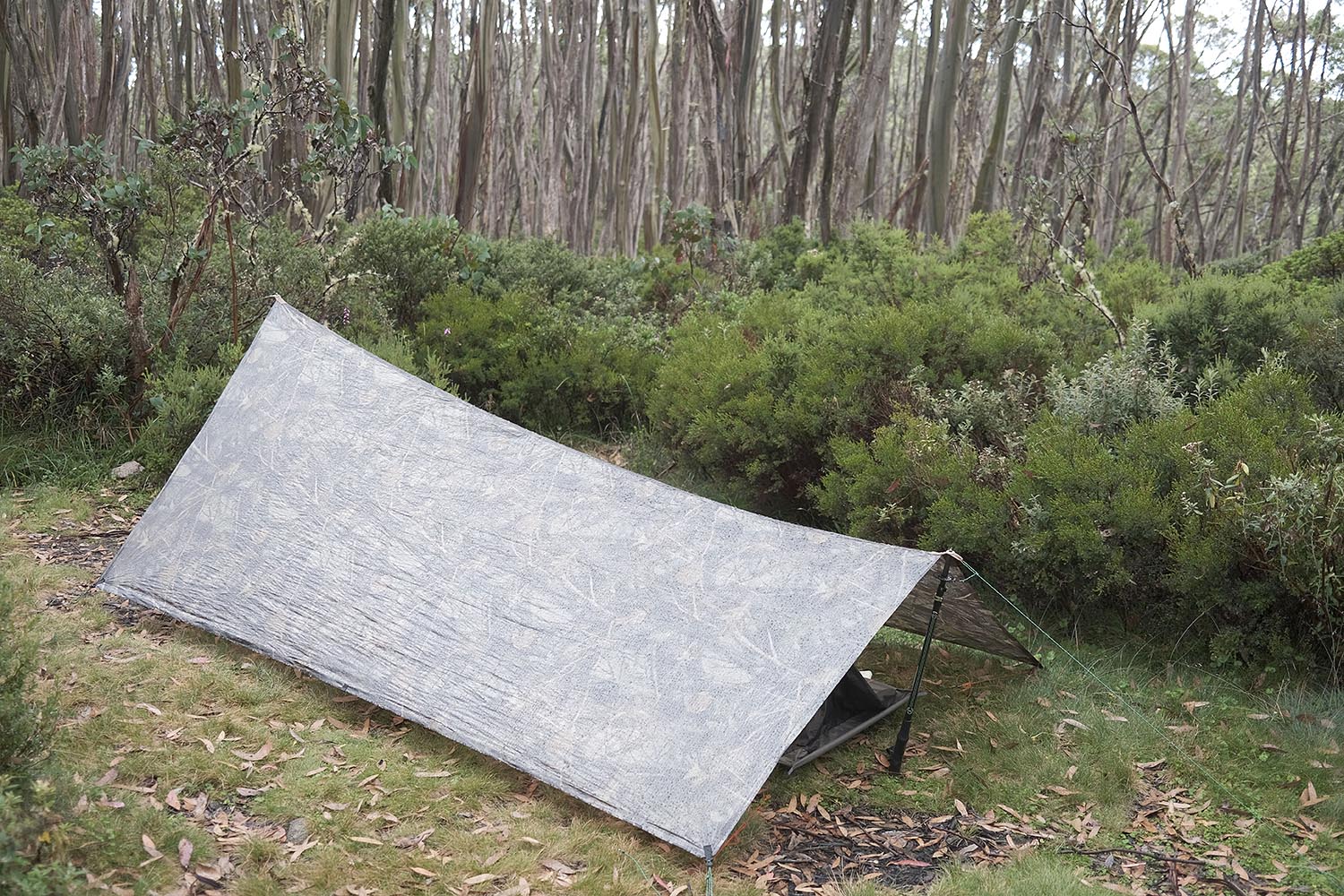 Sleeping under a Dyneema® tarp in the Australian High Country.