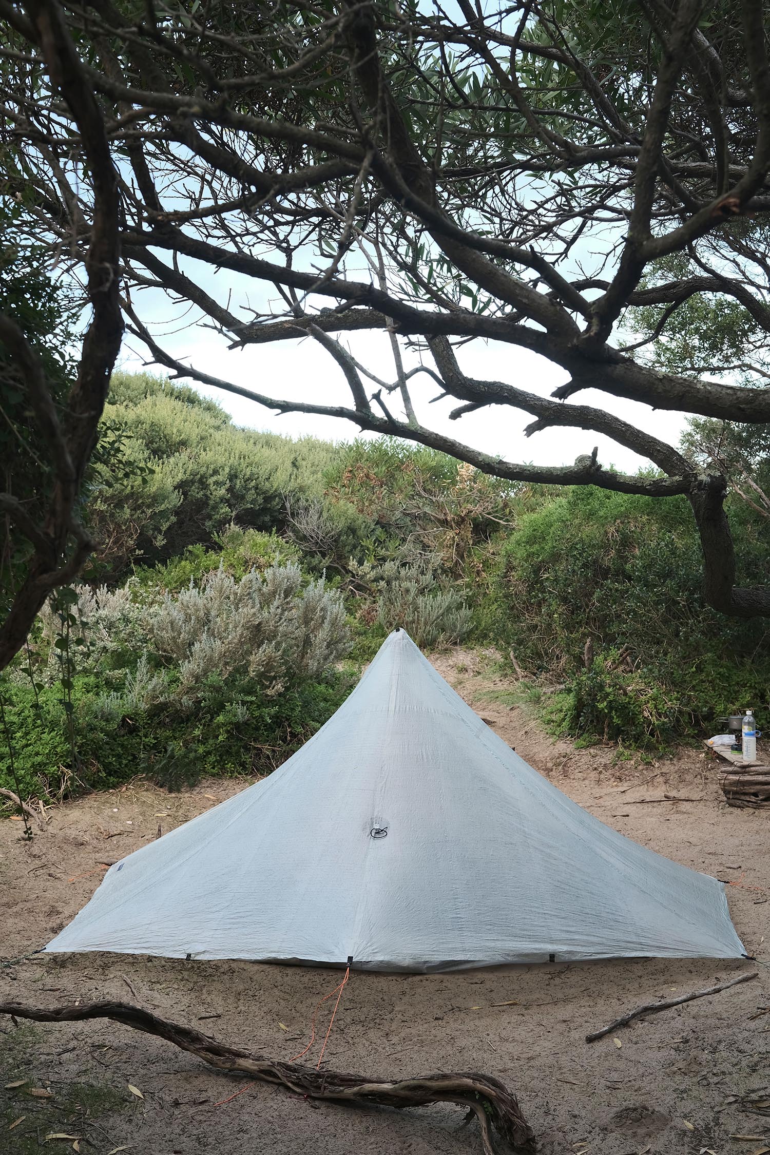 Ultralight tent at Oberon Bay, Wilsons Promontory National Park