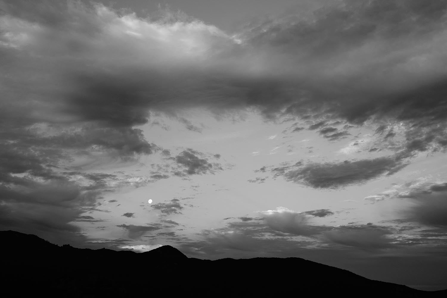 Moon shine over the southern tip of Wilsons Promontory.