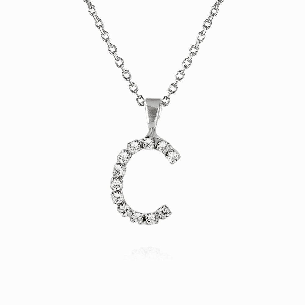 Women's 18kt Gold Plated necklace letter C pendant | Gold plated necklace,  18kt gold, Pendant