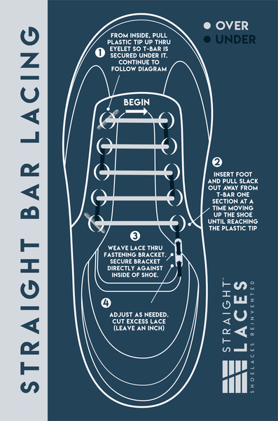 straight bar shoe lacing