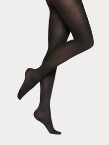 Lake Blue 80s 70s Disco Opaque Womens Pantyhose Stockings Hosiery Tights 80  Denier - Hosiery - Accessories - Themes