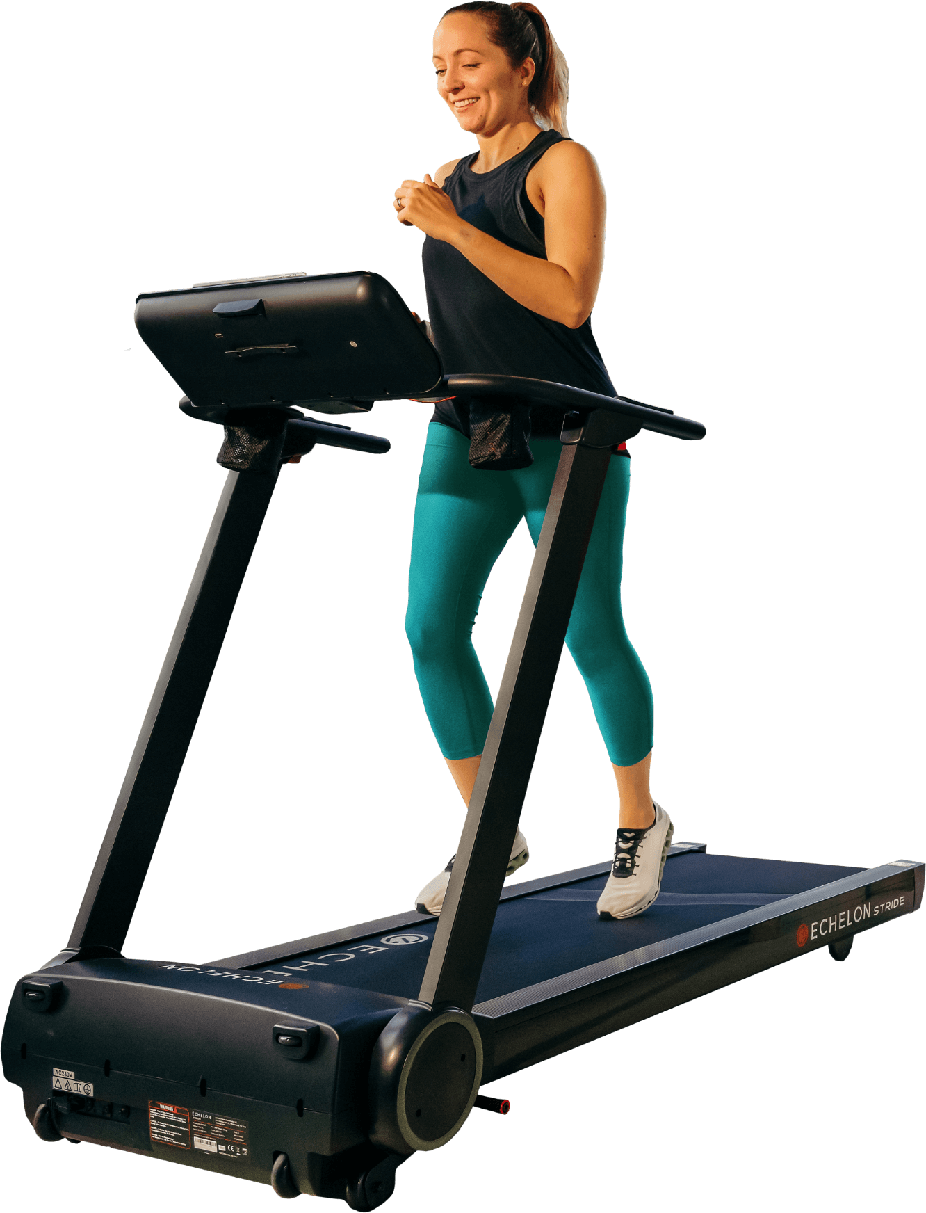 Person on treadmill