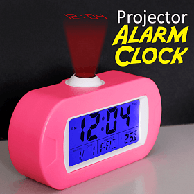 Digital Led Alarm Clock Projects Time Onto Your Ceiling