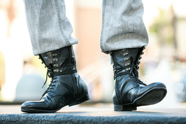 The KING Combat Boots - Black – MarineLauren
