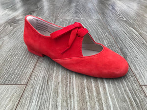 red jazz shoes