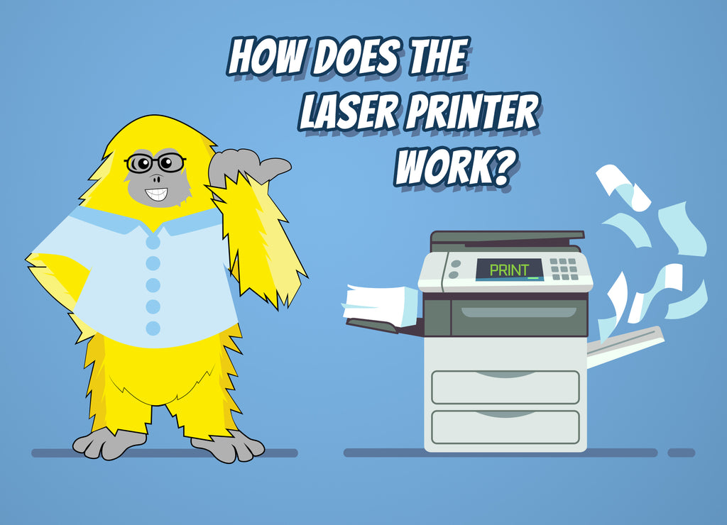 How does a laser printer work?